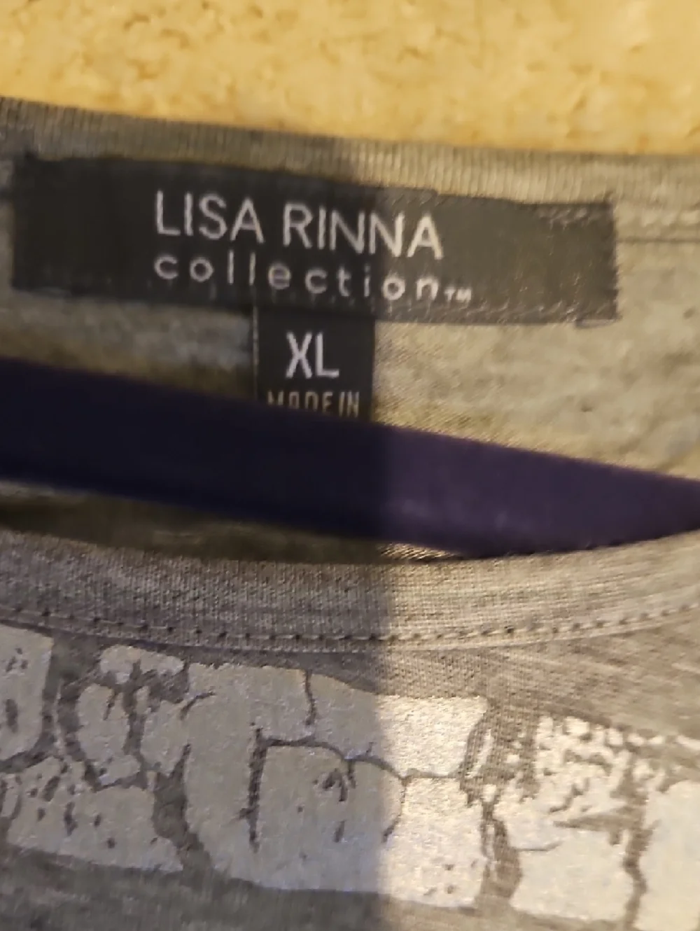 Lisa Rinna Collection Charcoal Ribbed Two-Piece Set - Picture 5 of 6